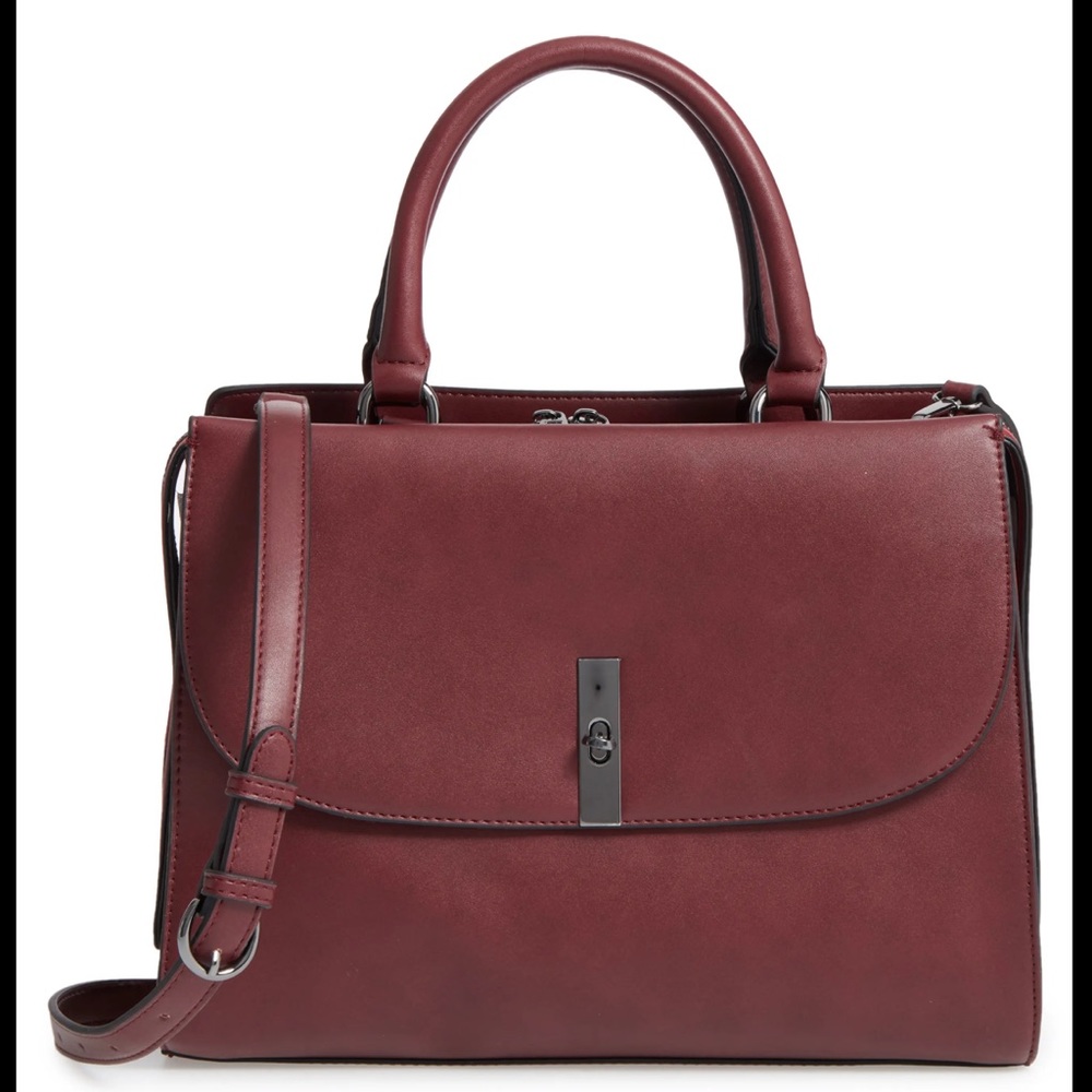 Chelsea28 Morgan convertible Faux Leather Satchel